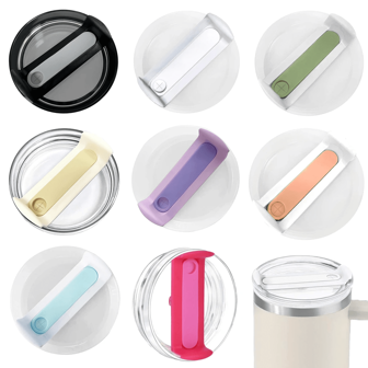 غطاء زجاجي مقاس 40 أوقية، اكسسوارات إبدال الأكواب، غطاء زجاجي مانع للتناثر والرذاذ، غطاء زجاجي شفاف مانع للتسرب، اكسسوارات إبدال الأكواب، غطاء إبدال مقاس 40 أوقية للزجاج السفر، ألوان متعددة للحفلات، مناسب للهدايا والحفلات والأعراس والمناسبات