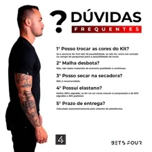 Betsfour Premium Quality 100% Cotton Men's Shirt - Xám - Xem 5