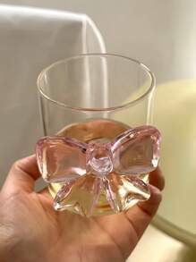 1 件优雅粉色蝴蝶结形玻璃杯，耐热奢华粉色大蝴蝶结饮具，适用于餐厅、客厅、咖啡厅聚会 - 多款 - 查看 10