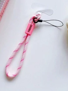 1 pièce Porte-cartes portable en nylon minimaliste et personnalisé avec un seul bouton, avec une petite boucle pour un cordon anti-perte pour téléphone. Compatible avec les clés, les cartes Galaxy. Cadeaux de suspension pour la mère, la famille, les amis, l'anniversaire, les vacances, un charm de téléphone, une chaîne de téléphone.