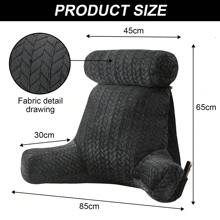 Coussin de dossier avec accoudoirs, coussin de lecture, support lombaire, adapté aux dossiers de lit et de canapé.