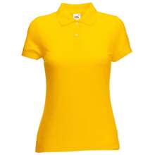 Fruit of the Loom Womens/Ladies Lady Fit Short-Sleeved Polo Shirt (Sunflower) - Yellow - View 1