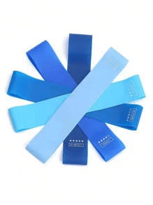 5件装便携式阻力带女士深蹲提臀拉力带健身房瑜伽器材拉力带瘦腿瘦手弹力圈 - 彩色 - 查看 7