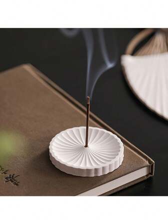 1pc Floral Aroma Incense Burner, For Spa, Yoga, Meditation, Home Decor, Room Decor, Gift Gifts Birthday Graduation