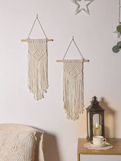 1 stuk handgemaakte Boheemse stijl geweven wandtapijt, woondecoratie, bruiloftsdecoratie, woondecoratie, kamerdecoratie, muurdecoratie
