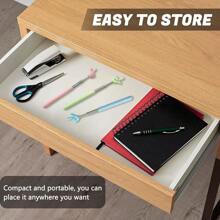 Extendable Teacher Pointer, Suitable For Classroom Reading, Retractable Finger Pointing Stick Applicable For School, Foldable Finger Pointing Rod, Long Telescopic Pointer - Multicolor - View 10