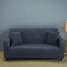 1入現代風格聚酯纖維矩形高彈宠物抗毛沙發套,四季適用於客廳家庭,可水洗 - 深灰色 - 查看 15