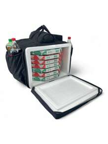 Styrofoam Bag For Delivery Comes With A Styrofoam Box - Rojo y blanco - Ver 10