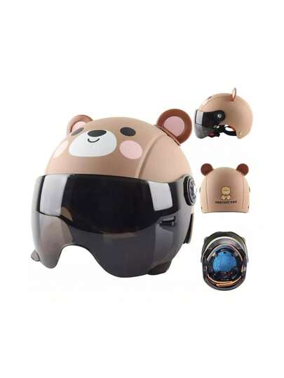 Casco Infantil De Dibujos Sombrero De Ciclismo Para Niños