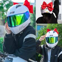 1pc Motorcycle Helmet Decoration Bowknot Accessory For Electric Bike Motorcycle Riding Helmet Decor