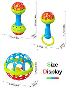 1 pezzo/2 pezzi/3 pezzi Giocattolo martello a campanello per bambini, con simpatica faccia sorridente, set combinato, martelli a campanello a singola e doppia testa, palla di addestramento, puzzle per bambini, giocattolo calmante per il sonno precoce, interazione genitore-figlio, generazione di musica, formazione all'ascolto, festival, compleanni, regali per feste, interazione per bambini, Montessori, è un set di giocattoli molto divertente e perfetto per bambini e bambine in età prescolare