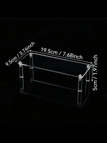 1pc Clear Multi-Purpose Display Rack - 1-5 Layers Transparent Storage For Perfumes, Cosmetics, Desserts, Handmade Anime Car Models And Blind Boxes - Acrylic Cologne Stand, Cupcake Holder - Perfect For Amiibo And POP Figurines, Food And Dessert Showcase, Cosmetics Supplier Item - Ideal Christmas And Halloween Present