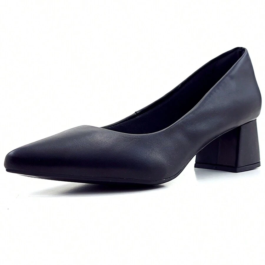 Women's Pumps With 5cm Block Heel, Total Comfort, Modar - màu đen - Xem 1