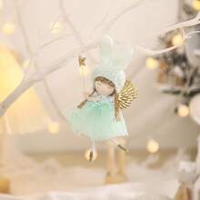1 đồ trang trí treo thiên thần Giáng sinh mới, đồ trang trí thiên thần bằng vải tuyn sang trọng, cây thông Noel, nhà, cửa sổ, trang trí tiệc, giáng sinh, halloween, lễ hội, giáng sinh - Nhiều màu - Xem 20
