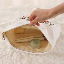 Túi đựng đồ trang điểm nhung kẻ họa tiết Giáng sinh, Túi đựng mỹ phẩm có khóa kéo nhẹ, phong cách ngọt ngào, đồ dùng vệ sinh cá nhân đa năng, quà tặng cho bạn gái, phụ nữ, bạn bè, đồ dùng học tập du lịch, túi đựng đồ trang điểm, đồ dùng thiết yếu cho ngày lễ, túi đựng mỹ phẩm, túi đựng đồ trang điểm, túi đựng đồ trang điểm, làm đẹp - Nhiều màu - Xem 4