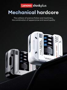 Lenovo Lenovo LP49 Bluetooth Earphones, Half-In-Ear Gaming & Music Dual Mode, 5.4 Smart Noise Cancellation, Long Lasting Battery, Ultra Cool Tech Design, Comfortable Fit For Smartphones & Laptops, Applicable For Huawei, Xiaomi