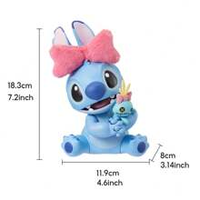Miniso Disney Lilo & Stitch Sweet "Cuddle" Themed Cartoon Sculpture For Ages 14+ - Blue - View 11