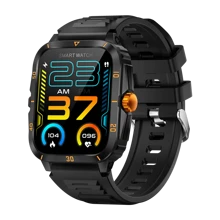 Reloj inteligente KT71, reloj deportivo impermeable 3m con tres funciones exteriores anti y función de llamada - Negro - Ver 14