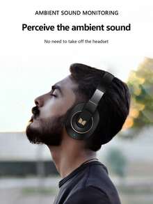 Tai nghe Bluetooth Monster XKH01 chống ồn, thời lượng pin cực dài, vừa vặn thoải mái khi chơi thể thao, chạy bộ, nghe nhạc, chơi game, tai nghe không dây có micrô - Đỏ - Xem 6