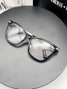 WOMEN'S CAT EYE GLASSES FRAME TR90 METAL TEMPLE ANTI UV400 LENS REST - Black - View 4