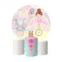 Party Panel 1.50 X 1.50 + Standard Cylinder Cover Trio Various Themes8 - REF1004LET - Xem 1