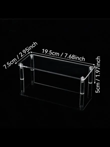 1pc Clear Multi-Purpose Display Rack - 1-5 Layers Transparent Storage For Perfumes, Cosmetics, Desserts, Handmade Anime Car Models And Blind Boxes - Acrylic Cologne Stand, Cupcake Holder - Perfect For Amiibo And POP Figurines, Food And Dessert Showcase, Cosmetics Supplier Item - Ideal Christmas And Halloween Present