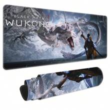 Gaming Mouse Pad, Keyboard Pad, Large Desk Pad,Office Desk Pad,Microfiber Cloth Surface, Precise Positioning For Gaming Operations, All-Around Edge Locking For Durability, Anti-Slip Rubber Bottom - Rectangle - View 9