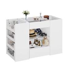 Bedroom Island, Closet Island With 12 Drawers, White Dresser With Glass Top, Walk-In Closet Island For Bedroom, Cloakroom - trắng - Xem 8