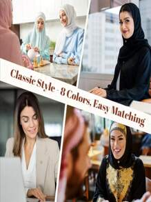 4pcs Women's High-End Scarf Magnetic Clasp Shawl Brooch Collar Clip (No Card No Box)