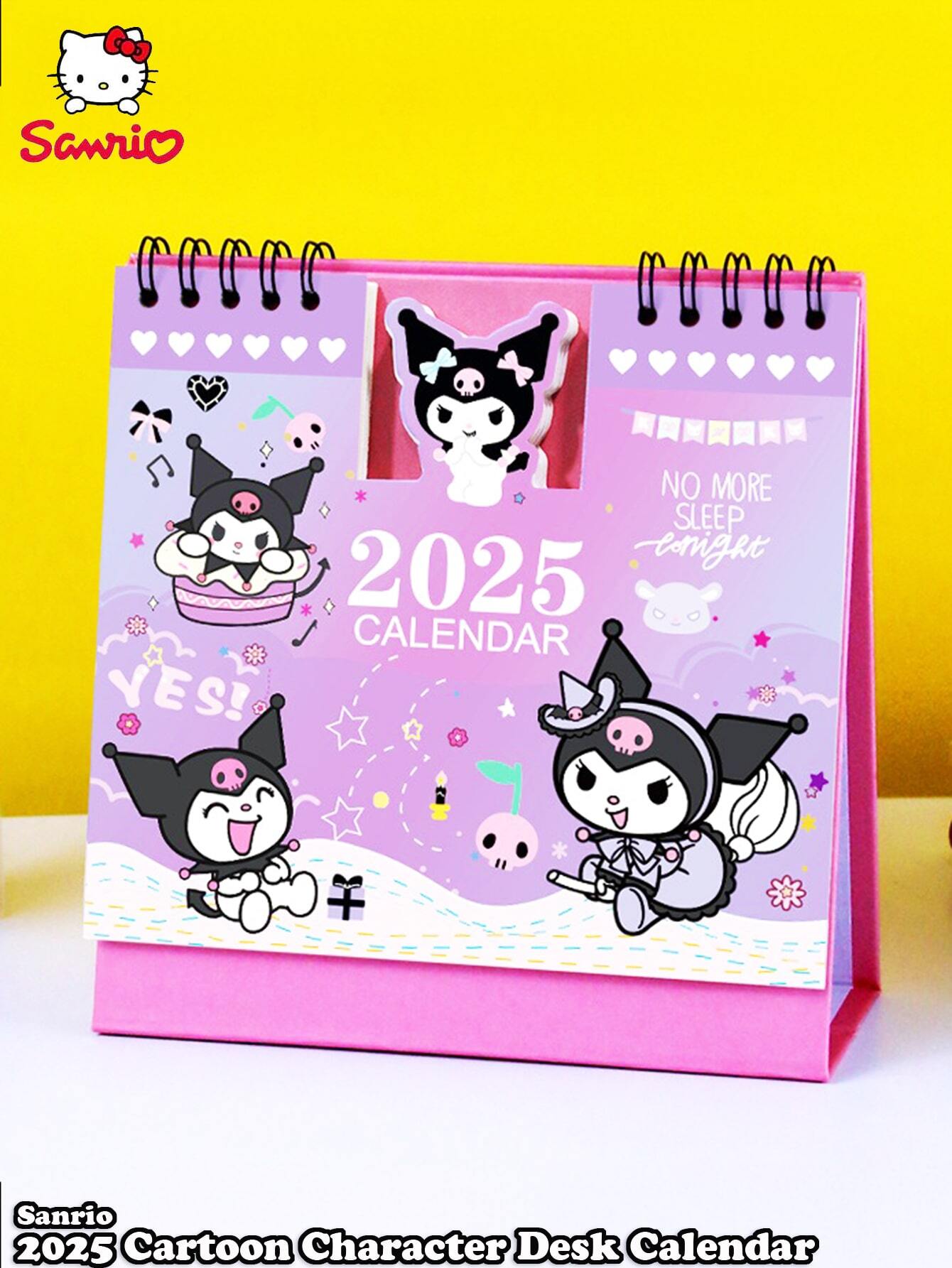 2025 Cartoon Character Desk Calendar Featuring Adorable Designs With
