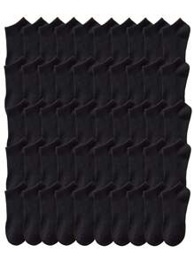 50 đôi tất mắt cá chân các loại màu đen, trắng và xám thoáng khí, chống mùi cho nam và nữ - Nhiều màu - Xem 21