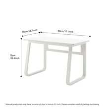 Modern Sturdy Table Writing Desk Laptop Table ,Computer Desk Table Simple Gaming Table Home Desk Student Writing Desk Bedroom Desk Workbench Desk - 白色 - 查看 7