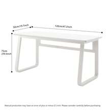 Modern Sturdy Table Writing Desk Laptop Table ,Computer Desk Table Simple Gaming Table Home Desk Student Writing Desk Bedroom Desk Workbench Desk - 白色 - 查看 9