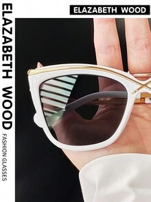 ELAZABETH WOOD 1 Cặp Kính Mắt Mèo Thời Trang, Tối Giản Hợp Thời Trang Phù Hợp Cho Nam Và Nữ, Phù Hợp Cho Tiệc, Ngày Lễ, Thể Thao Ngoài Trời, Du Lịch, Trang Trí, Phụ Kiện Hàng Ngày, Đạo Cụ Chụp Ảnh Phụ Kiện Đi Biển Cho Nữ Kính Mát Phụ Kiện Đi Biển Cho Nữ Kính Mát - Nhiều màu - Xem 8