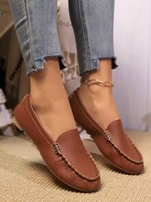 New Casual Slip-On Canvas Flat Shoes, Breathable Soft Sole, Autumn