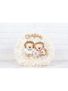 Lion Family Maternity Door For Decoration - Daughter - Quả hồng và hoa hồng - Xem 2