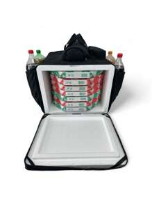 Styrofoam Bag For Delivery Comes With A Styrofoam Box - Black - View 6