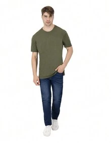 SET DE 2 PLAYERAS BÁSICAS BLANCA, VERDE INDICUM HOMBRE - Multicolor - Ver 9