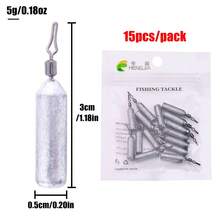 HENGJIA Drop Shot Fishing Weights, Pencil Weights Fising Sinkers No Snag Drop Shot Rig Skinny Sinkers For Bass Saltwater Freshwater - Multicolor - View 5