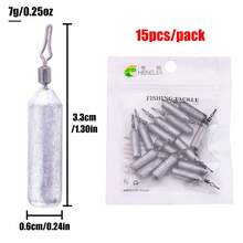 HENGJIA Drop Shot Fishing Weights, Pencil Weights Fising Sinkers No Snag Drop Shot Rig Skinny Sinkers For Bass Saltwater Freshwater - Multicolor - View 4