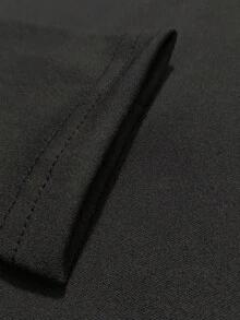 万圣节南瓜骷髅印花十字结高腰拼接长袖 A 字裙配蝴蝶结 - 橘色 - 查看 5