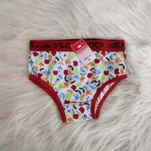 Kit 10 Children's Panties For Girls, Cotton, Personalized Waistband - 彩色 - 查看 3