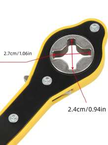 Effortless Car Jack Wrench, Long Handle Scissor Car Jack Wrench With 360° Reversible Design, For Motorcycle, SUV And Other Vehicles Garage Tire Wrench