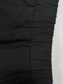 1pc Teen Girl Loose Casual Versatile Solid Outdoor Leisure Sports Workout Cargo Pants, Spring/Fall