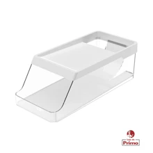 Refrigerator Can Organizer For 9 Units Multipurpose Acrylic With White Scroll Or - White - View 2