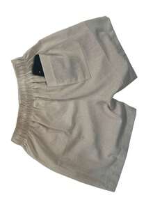 Mauricinho Premium Linen Bermuda Shorts For Men, Casual Beachwear, With Pocket - Màu be - Xem 7