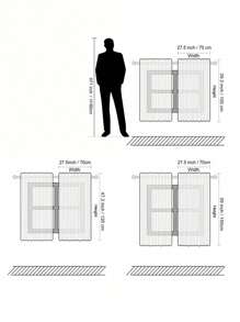 2pcs Christmas Themed All-Over Pattern Cartoon Digital Print Home Decorative Curtain Set, Multi-Seasonal - Multicolor - View 2