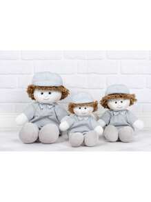 Trio De Boneco Luiz Para Nichos E Decorações 3pçs