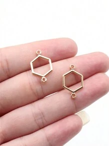 40pcs 19x13mm Honeycomb Connector Charms For Diy Jewelry Making