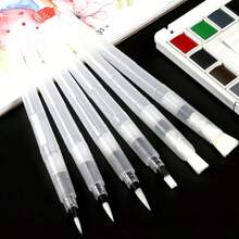3/6 stuks aquarelpenselen, nylon punt, wateroplosbare kalligrafie oefenpennen voor reisverslagen, kunstcadeaus aquarel, waterpen, verfkwasten, kalligrafiepenseel, verfmarker, kunstsets voor kinderen, aquarelpen, verf voor kinderen, terug naar school